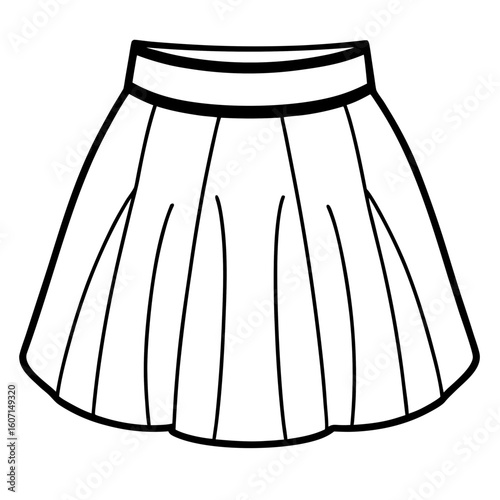 Skirt Outline Vector