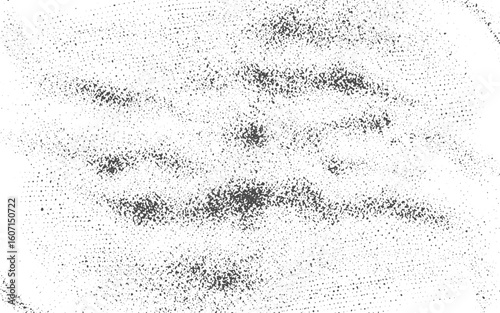 Black powder coal dust, isolated on white background.Texture black and white abstract grunge style. Vintage abstract texture of old surface. Pattern and texture of cracks, scratches, chips.