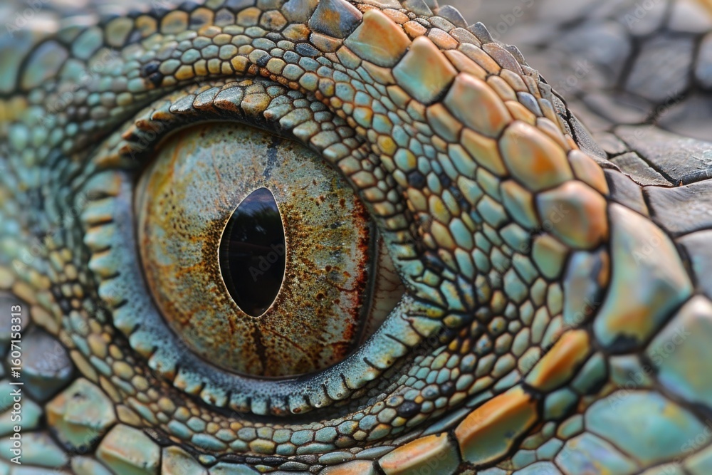 Naklejka premium iguana eye