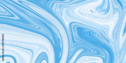 The texture of blue and white marble pattern modern style Liquid background .Liquid blue abstract background vector , illustration Abstract color acrylic pours liquid marble surface design.
