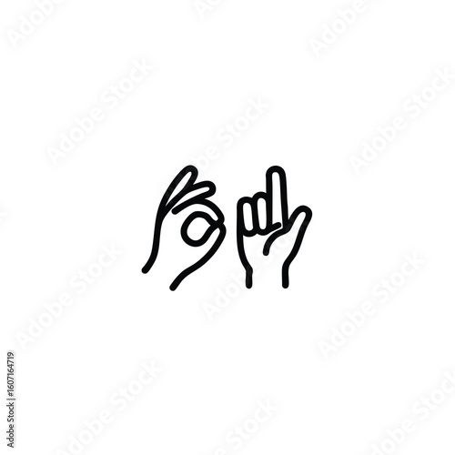 Sign Language Hands Icon