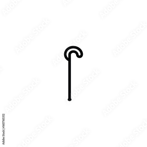 Simple Walking Cane Icon