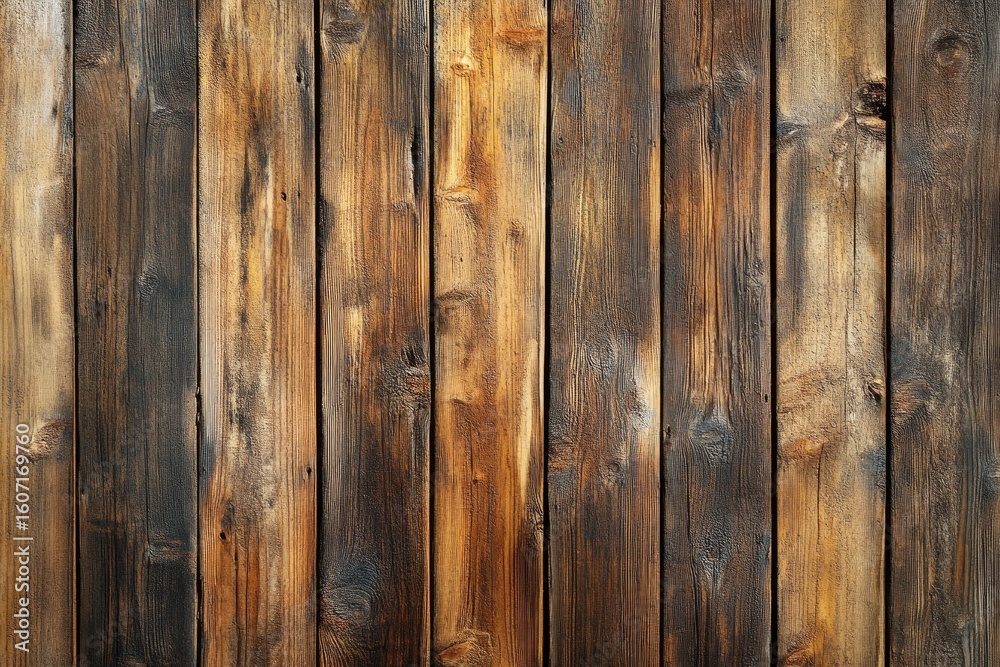Naklejka premium Aged, weathered wooden planks