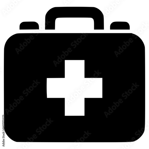 First aid kit icon for medical and emergency use in various settings