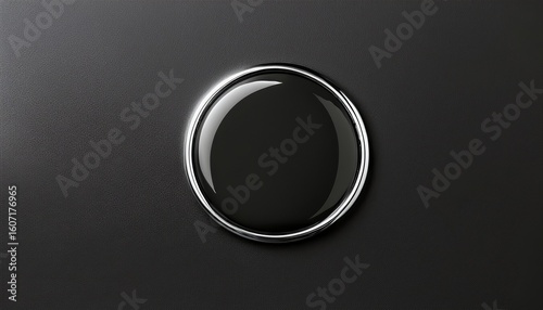 empty enamel pin mockup blank round black silver lapel badge mock up