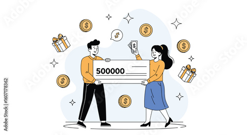 Winning a large sum of money exciting opportunity for financial freedom and future prosperity