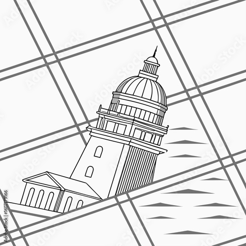 vector illustration of a building