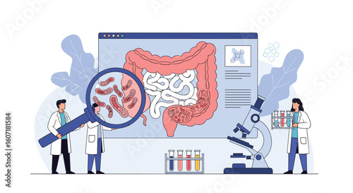 Microbiome analysis of human intestine revealing gut health insights through scientific investigation