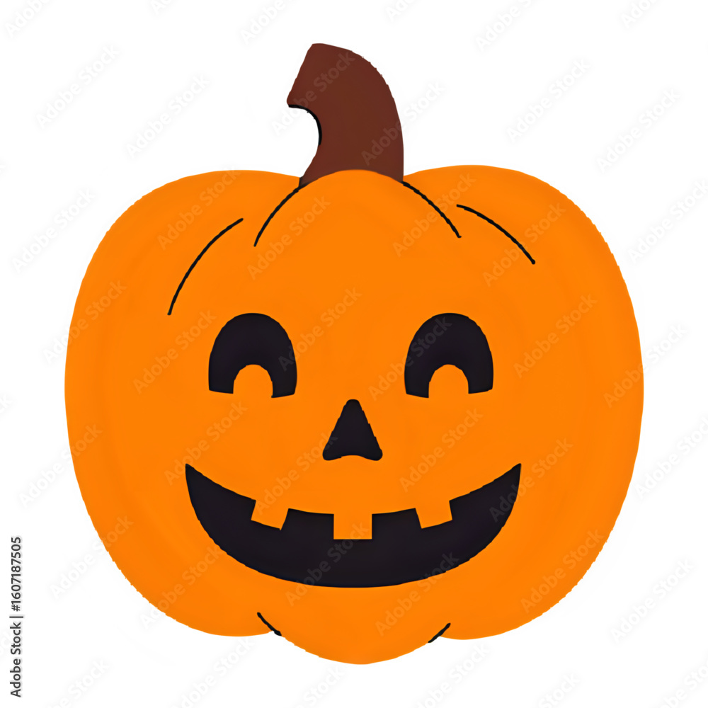 Fototapeta premium halloween pumpkin isolated on white