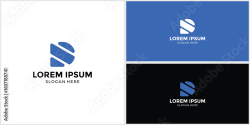 Tech-style D letter logo for companies and agencies