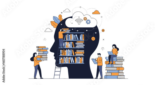 Developing cognitive abilities through continuous learning and knowledge acquisition