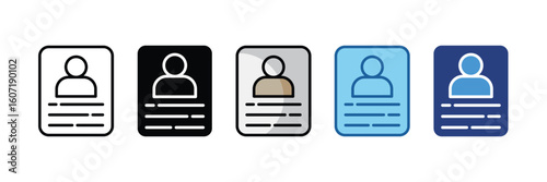 Candidate Profile  Icon Element For Design