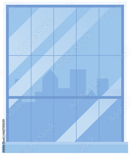 Glass Window with City View Icon