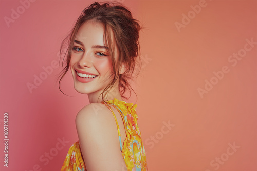 Fashion model isolated 3d background