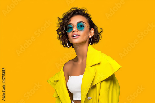Fashion model isolated 3d background