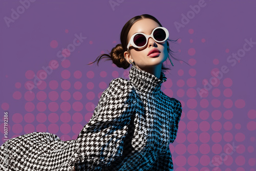 Fashion model isolated 3d background