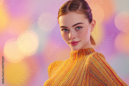 Fashion model isolated 3d background