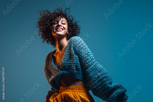 Fashion model isolated 3d background