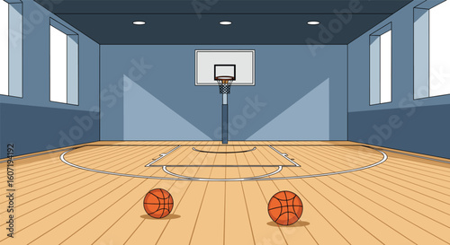 Capturing the essence of a basketball game through dynamic action and athleticism on the court