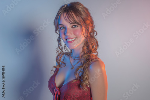 Fashion model isolated 3d background