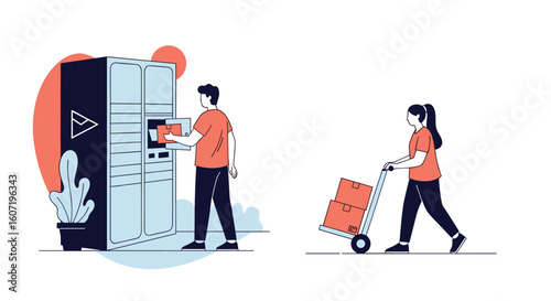 Smart package delivery locker solutions for efficient parcel management and customer convenience