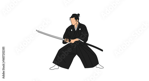 A skilled warrior demonstrates precise sword fighting techniques with grace and power
