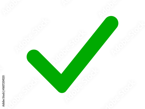 Green tick mark approved icon. Checkmark icon right symbol. Correct tick sign for website computer and mobile. Green tick verified badge symbol. Vector illustration.