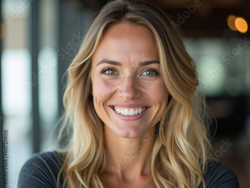 portrait of a smiling woman
