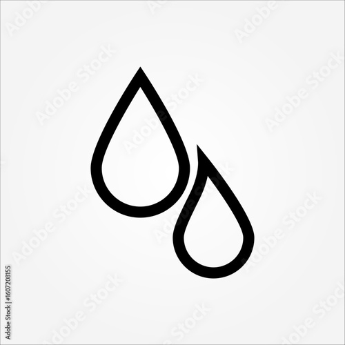 water icon symbol illustration vector eps10 logo template design 
