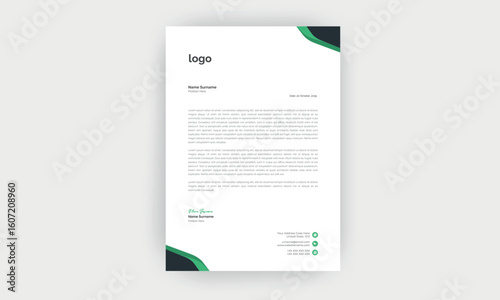 simple  and creative letterhead design