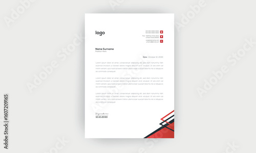 simple  and creative letterhead design