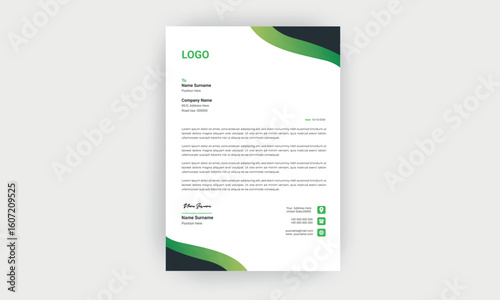 simple  and creative letterhead design