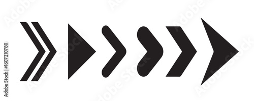 Black arrow vector icon pack.Arrow Icon Set. Pixel Perfect Vector EPS 10 Illustration.