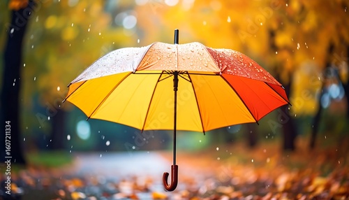 Wallpaper Mural Colorful umbrella in autumn park Torontodigital.ca