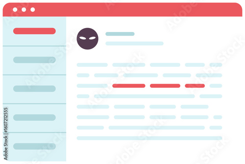 phishing email vector icon