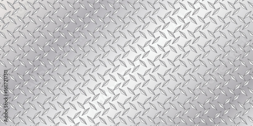 3d realistic vector illustration. Metal floor. Still thread plate.