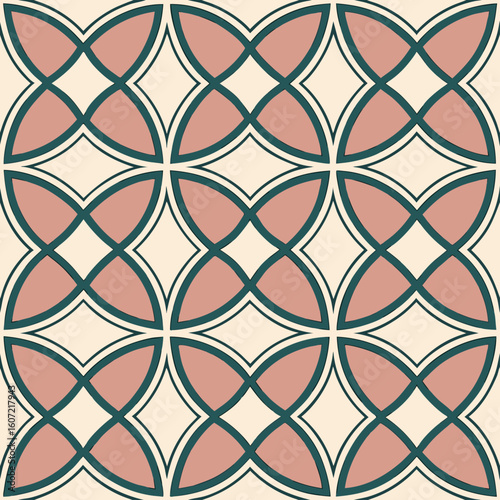 seamless pattern with abstract flowers