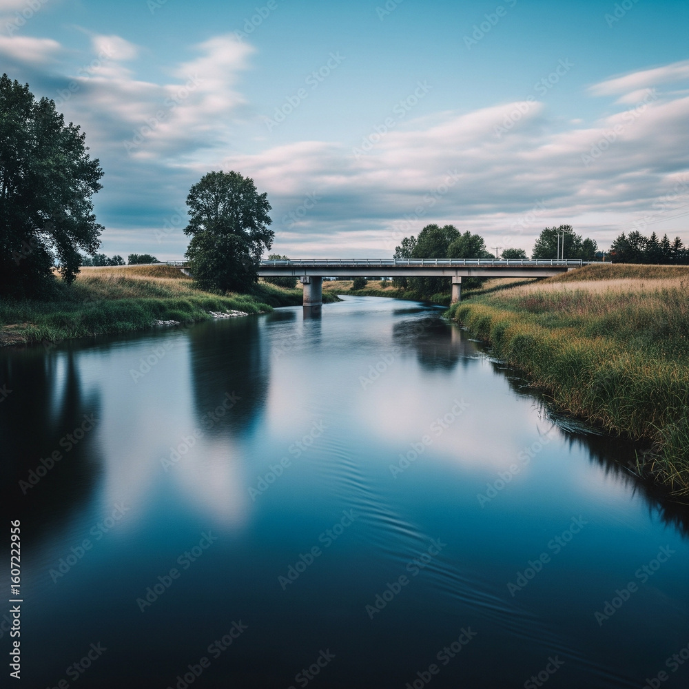 Fototapeta premium AI Generated River