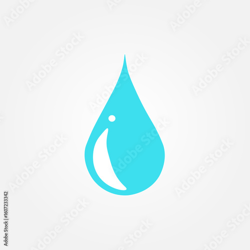 water icon symbol illustration vector eps10 logo template design 