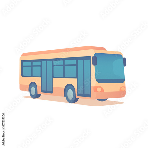 school bus isolated on white
