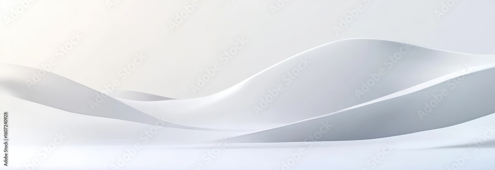Obraz premium Abstract white curves