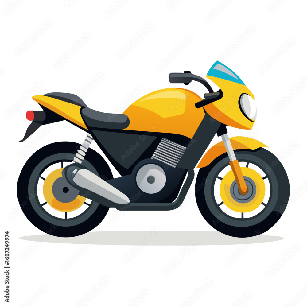 Fototapeta premium motorcycle isolated on white