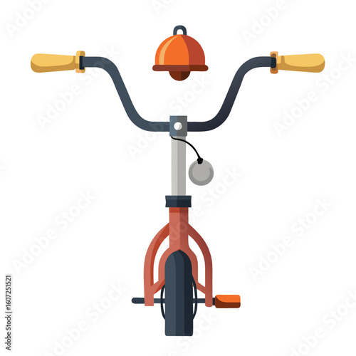 vintage bicycle isolated on white