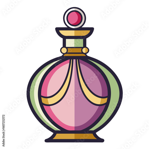 vector illustration of perfume bottle