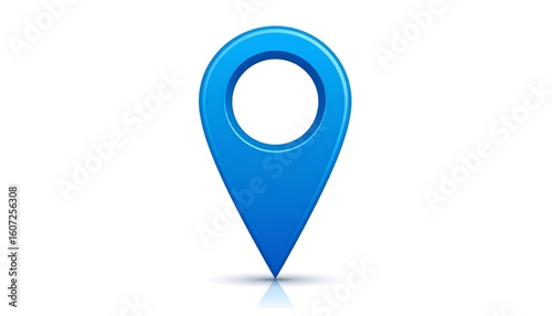 Free Download Blue location pin icon - GFXLoad
