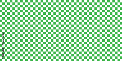 Green white checkered seamless background. Green white graphic resource checkered pattern