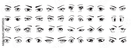 Eyes Expression Set vector