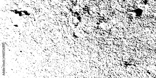 Distress wall splat urban overlay spotted concrete grain surface grainy noise rust wall grunge black splatter and white background. damaged chalk crack rough ink wall texture.	