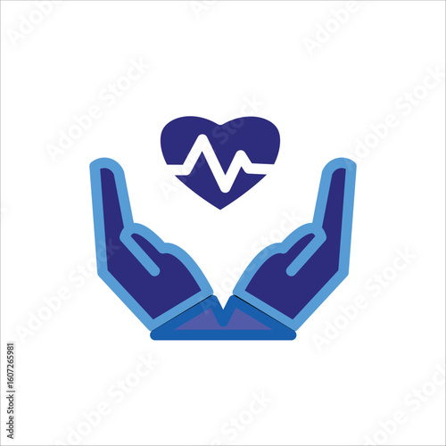 Healthcare Icons. Simple Colored Vector Illustration