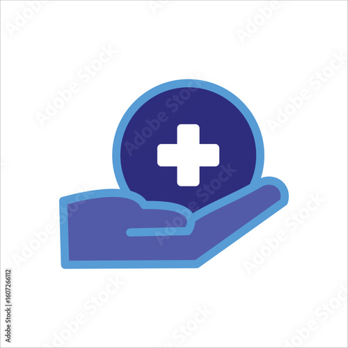 Medical Care Icons. Simple colored Vector Illustration